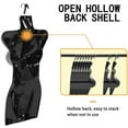 thumbnail image 4 of FDW Female Mannequin Torso Mannequin with Metal Hook, 27", Black, 4 Piece, 4 of 7