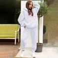 thumbnail image 2 of Kcodviy Women's Classic Bow Printed Wedding Pant Suits Petite Size Hoodie Warm Set Two Womens Work Suits Set Piece Set, 2 of 4