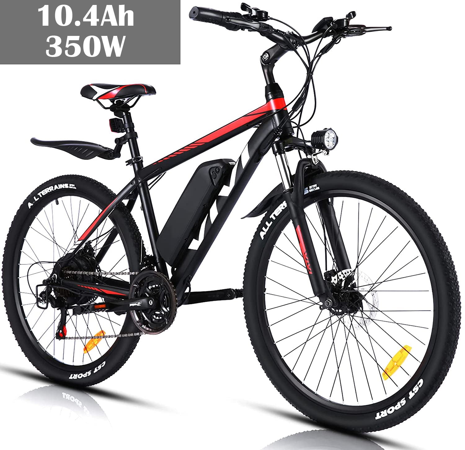 Vivi 26" 350W Electric Mountain Bike Adult Bike,Electric Bicycle with