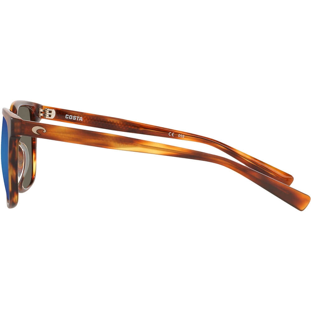 Costa Del Mar SUL191OBMGLP Sullivan Matte Tortoise/Blue Mirror Polarized Glass Mens Sunglasses