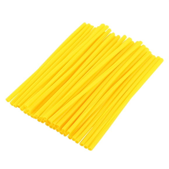 Protector de radios de rueda para motocicleta, Kit de envolturas protectoras para llantas de Motocross, color amarillo, 36 Uds.