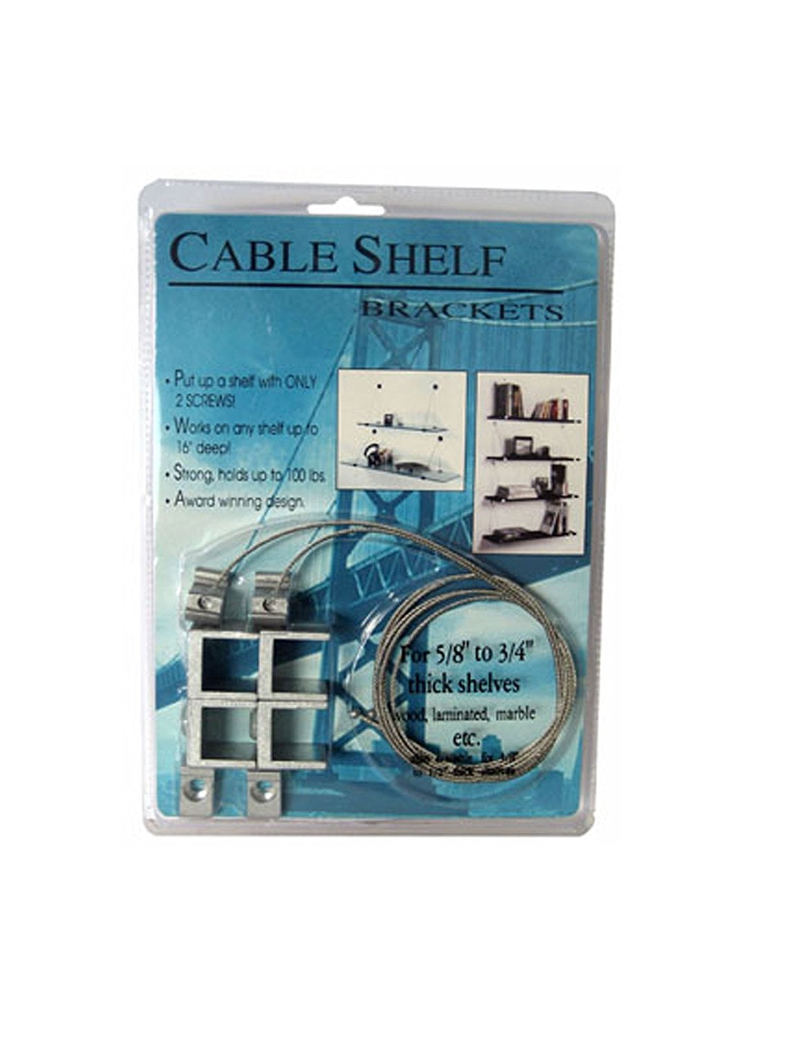 CRL Floor-to-Ceiling Cable Kit for 3/8 to 1/2 Glass C.R LAURENCE 