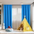 thumbnail image 5 of Total Blackout Curtains Panel, Thermal Insulated Room Darkening Drapes for Bedroom, Energy Efficient Curtains, 63 in x 52 in, Rod Pocket Edition, 5 of 5