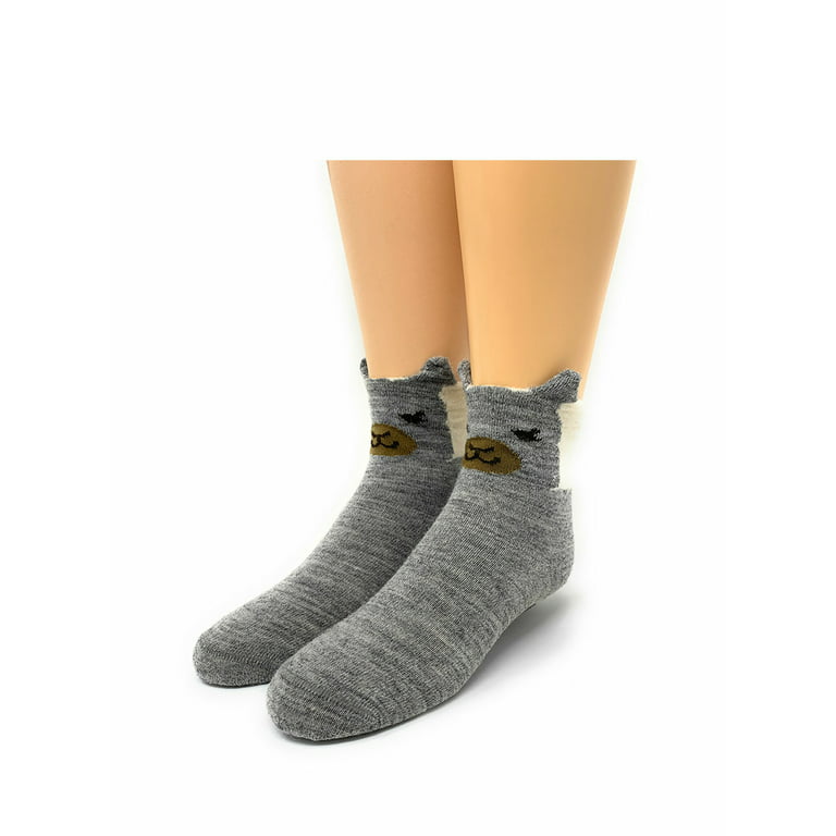 Warrior Alpaca Socks - Peek-A-Paca - Kid's Alpaca Wool Non-Skid Socks for  Boys & Girls