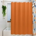 thumbnail image 3 of Orange Waterproof Shower Curtain, 72"x72" Washable Polyester Fabric Shower Curtains for Bathroom, Pure Orange Decorative Bathtub Curtain Sets with Hooks, 3 of 9