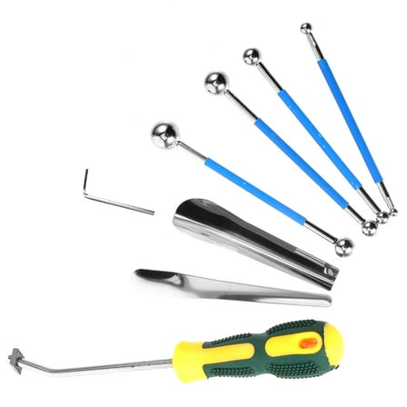 NICERIO Caulking Tool Finisher Caulking Tools Steel 9Pcs for Kitchen