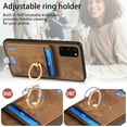 thumbnail image 6 of Dteck for Samsung Galaxy S21+ Case, 2 in 1 Magnetic Wallet with Phone Grip, Compatible with MagSafe, Detachable Premium PU Leather Magnetic Case with Card Slots Ring Holder,Brown, 6 of 9
