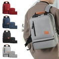 thumbnail image 1 of Yhmxh Closet Organizers and Storage New Business Backpack Three Piece Set Large Capacity Cloth Computer Bag New Load Reducing College Student Backpack A Knapsack, 1 of 9