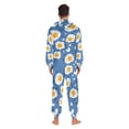 thumbnail image 4 of FORMRS Onesies Pajama for Adults Unisex Hoodie Winter Jumpsuit One Piece Sleepwear, Sizes S-2XL, Cute Fried Eggs, 4 of 7