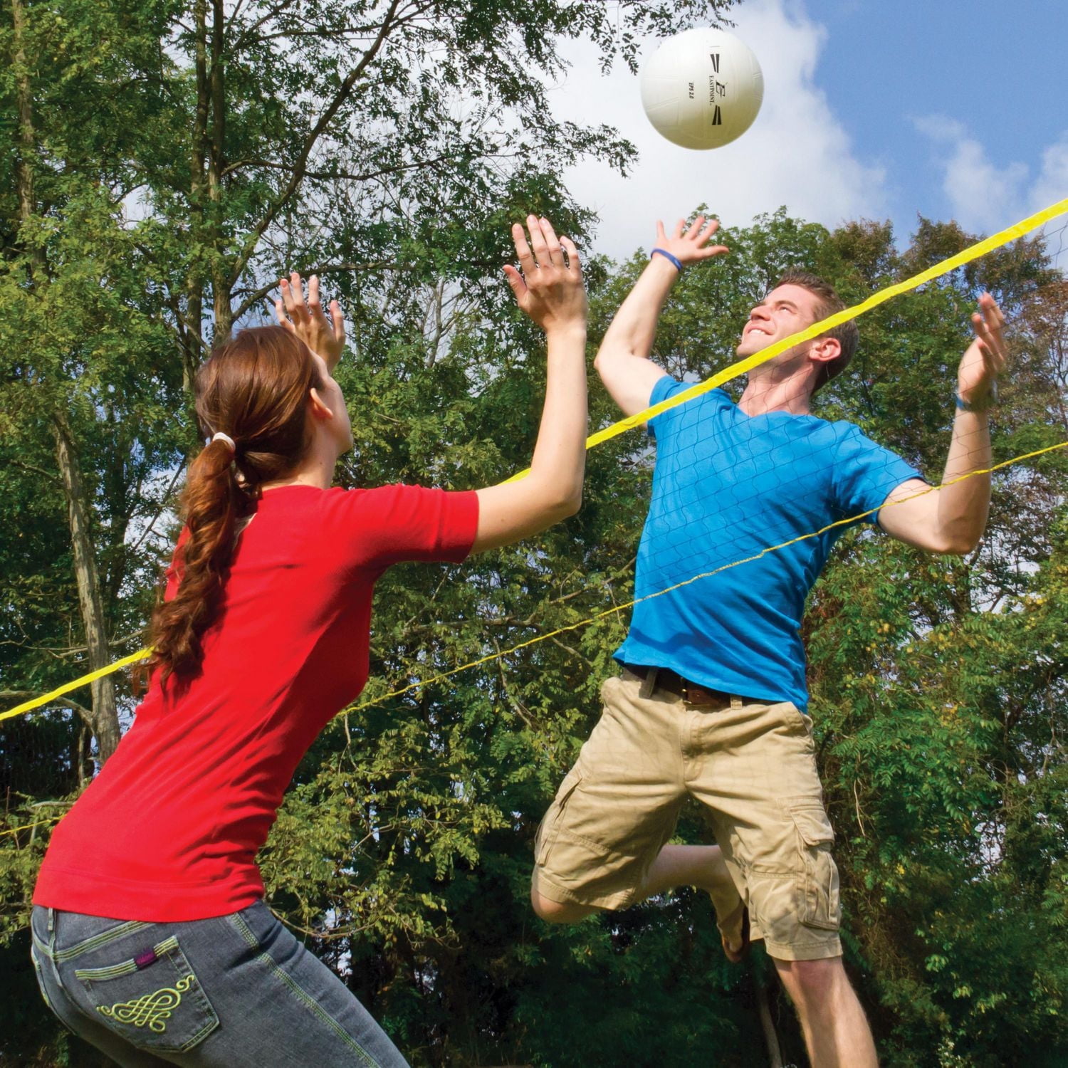 EastPoint 4 Game Combo - Volleyball, Badminton, Shuttle Smash & Disc Toss