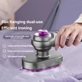 thumbnail image 2 of Travel Steamer Iron for Clothes, 2-in-1 Handheld Steam Iron with Anti-Scald Base, Portable Ironing Machine, 20s Fast Heat-Up, Sharp-Corner Detail Panel, Foldable 180 Handle, Compact for Home& Travel, 2 of 8