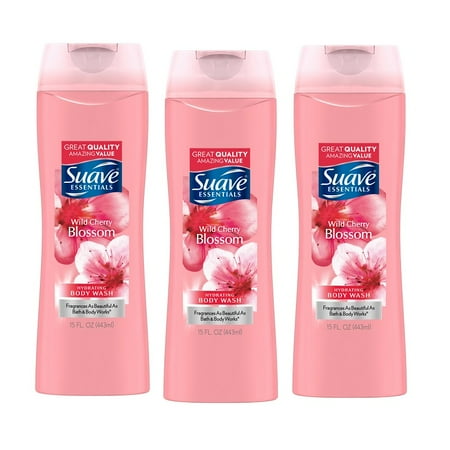 Lupine Cherry Blossom - (3 Pack) Suave Essentials Wild Cherry Blossom Body Wash 15 oz