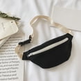 thumbnail image 4 of Riñonera informal de lona para mujer bolso cruzado de hombro con, 4 of 7