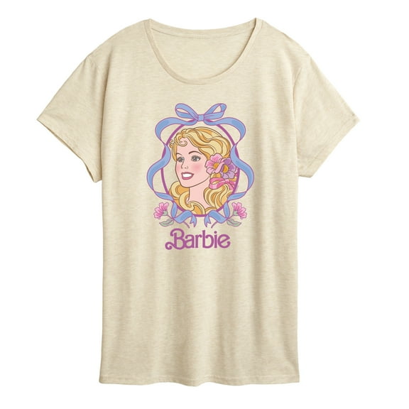 Barbie - Portrait Floral Coquette Bow - Women's Short Sleeve Graphic T - Shirt