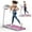 White+Pink#9, variant on Running Machine Folding Treadmill with Incline 2.5HP 12KM/H Electric Treadmill for Home Foldable, Bluetooth Music Cup Holder Heart Rate Sensor Walking Running Machine for Indoor Home Gym Exercise Fit