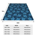 thumbnail image 3 of Pofeuu Stingray Print Ultra-Soft Micro Fleece Blanket,for Bed Or Sofa,All Season Throw Blankets Flannel Blanket-50"x40", 3 of 7