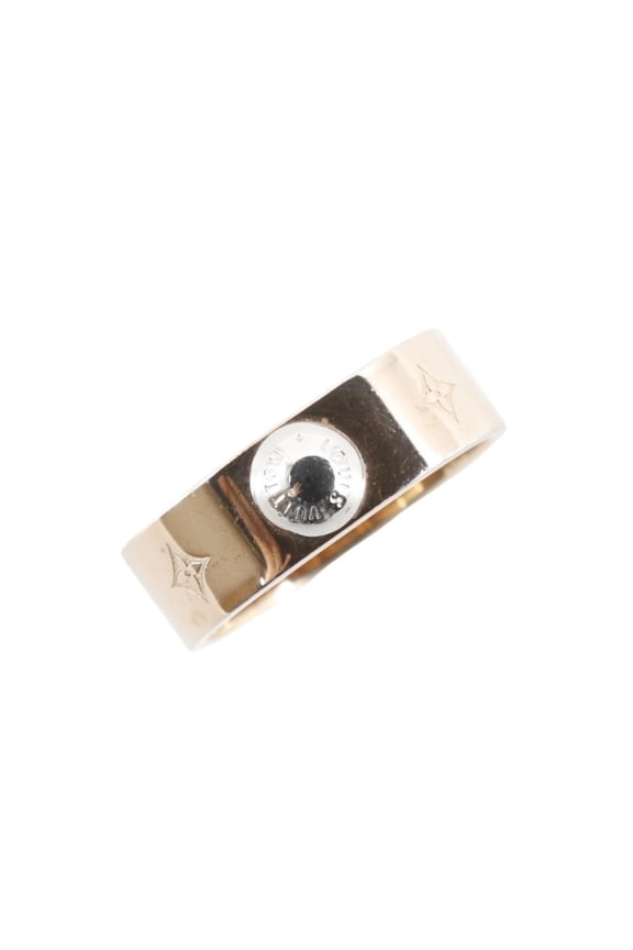 Pre-Owned Louis Vuitton Berg Nanogram Ring, Size 13, M00214, Gold Plated, Pink Gold, LE1116,...