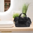 thumbnail image 6 of Unique Bargains Makeup Bag Large Capacity PU Travel Cosmetic Bag for Women Toiletry Bag Waterproof and Durable Make Up Bag with Multiple Compartments Black, 6 of 7