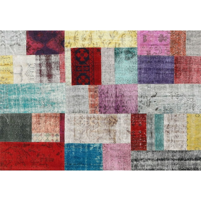 Ahgly Company Machine Washable Indoor Rectangle Contemporary Chestnut Brown Area Rugs, 7' x 9'