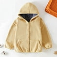 thumbnail image 6 of Fleece Jackets for Girls with Hood Long Sleeve Pockets Winter Coat Casual Warm Zip Up Hoodie Sweater Outerwear (14-15 Years, Khaki), 6 of 6