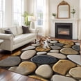 thumbnail image 2 of Large Area Rugs for Living Room Bedroom, Stones 8'x10' Rug Washable Carpet Runner Indoor Outdoor, Gravel Rock Cobblestone Natural Pattern Art Non Slip Floor Mats Rug for Kitchen, Patio, 2 of 8