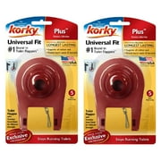 Korky Universal Flapper Premium Universal Fit Red Rubber Seal Toilet Tank Repair, 2-Pack