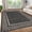 8x10ft Black, variant on 8 x 10 ft Washable Area Rug, Modern Checkered Bordered Non Slip Soft Low Pile Stain Resistant Rug for Living Room Bedroom Dining Room Office - Beige