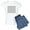 With Blue Strpe Pant, variant on CafePress - 100 Cows Black Women's Light Pajamas - Women's Short Sleeve Print T-Shirt and Pants Light Cotton Pajama Set