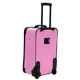 thumbnail image 3 of Rockland Ensemble de Valises Verticales Souples, Pink, 2 Pcs (14/19), 3 of 5