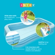 Intex Inflatable Swim Center Family Lounge Pool, 120 x 72 x 22