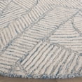 thumbnail image 3 of Safavieh Ebony Riley Leaves Area Rug, Blue/Ivory, 6' x 6' Round, 3 of 10