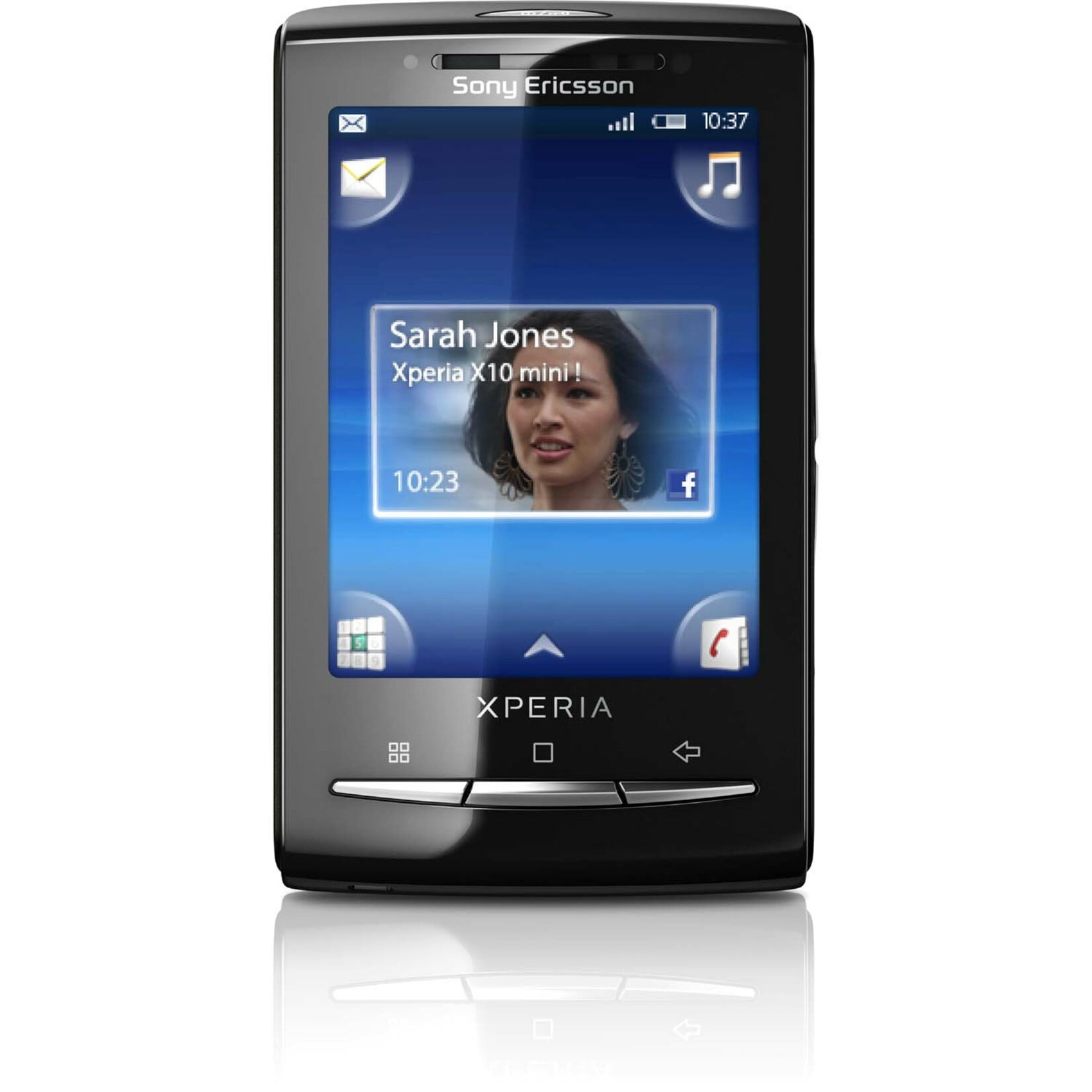 Sony Mobile Sony XPERIA X X10 mini MB Smartphone, LCD 240 x 320, 600 MHz, Android 1.6 Donut, 3.5G, Black - Walmart.com