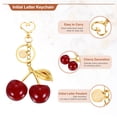 thumbnail image 3 of Uxcell Initial Letter Keychain, Cute Cherry Keychain Alphabet M Letter Charm (Red), 3 of 7