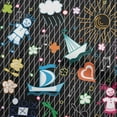 thumbnail image 1 of oneOone Polyester Spandex Black Fabric Kids Sewing Craft Projects Fabric Prints By Yard 56 Inch Wide, 1 of 4
