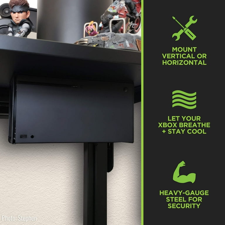 HIDEit Mounts Xbox Series Microsoft X Wall Mount for Xbox Series X Black 1 Pack Walmart