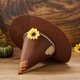 thumbnail image 3 of Txlixc Sombrero de espantapájaros, Sunflower felt Wizard hat role play Fittings para Halloween Txlixc moda, 3 of 9