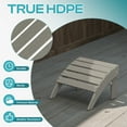 thumbnail image 5 of FODINGHILL Adirondack Outdoor Ottoman, HDPE Patio Foot Rest, All Weather Folding Foot Stool for Adirondack Chair, for Patio Backyard Pool Porch Lawn, Wood Grain, 5 of 7