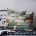 thumbnail image 2 of 24x24 Pillow Covers Set of 2, Sage Green Vintage Throw Pillow Covers Decorative Couch Cushion Case, Brown Retro Farmhouse Elegant Pastoral Microfiber Square Pillowcases for Bedroom Car Living Room, 2 of 7