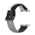 thumbnail image 1 of Correa de reloj deportivo compatible con reloj 4/3/2/1 | 38 mm 40 mm | Pulsera de repuesto de silicona suave | Hebilla de acero inoxidable de liberación rápida | Se adapta a muñecas de 6.1-9.0, 1 of 3