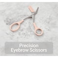 thumbnail image 4 of Flawless & Safe Eyebrow Scissors | Stainless Steel Blades with Built-in Comb & Pink Grip for Precise, Controlled Trimming at Home, 4 of 6