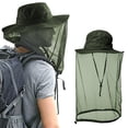 thumbnail image 3 of 2win2buy Net Hat with Neck Face Cover, Sun Hat with Mesh , Anti Mosquito Gnats Net Hat for Hiking, Backpacking,Camping, 3 of 6