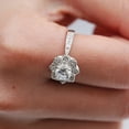thumbnail image 3 of TopLLC Rings Stylish And Luxurious Design Four Columns Flower Studded Zircon Ladies Ring Jewelry, 3 of 7
