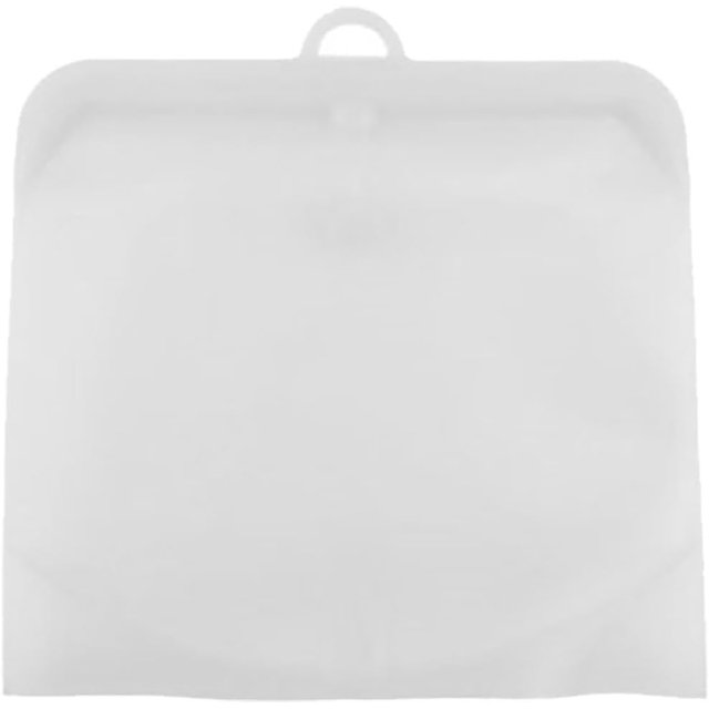 Sac de Rangement en Silicone Réutilisable Sandwich Scellé Congélateur Liquide Collation Lunch Fruits Produits / et Cuisson (1) Sacs de Congélation (Transparent, B)