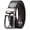Gunmetal Buckle- Black/Coffee, variant on AWAYTR Men's Reversible Leather Ratchet Dress Belt for Casual and Business Wear