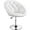 White, variant on RONG-3 Vanity Chair Makeup Swivel Accent Chair Height Adjustable Round Back Tilt Chair with Chrome Frame for Makeup Room, Living Room,White