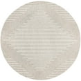 thumbnail image 2 of Unique Loom Outdoor Modern Collection Area Rug - Tambor (6' Round Gray/Ivory), 2 of 6