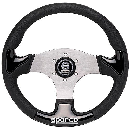 Sparco 015THPUNR345 P222 Street Racing Steering Wheel 345 mm Dia. Black