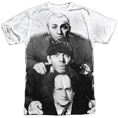 Three Stooges - Three Stacked - Short Sleeve Shirt - (Best Three Stooges Shorts)