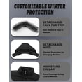 thumbnail image 4 of Heting Women's Puffer Jacket Winter Coat Long Warm Outerwear with Removable Hood Black XL, 4 of 9