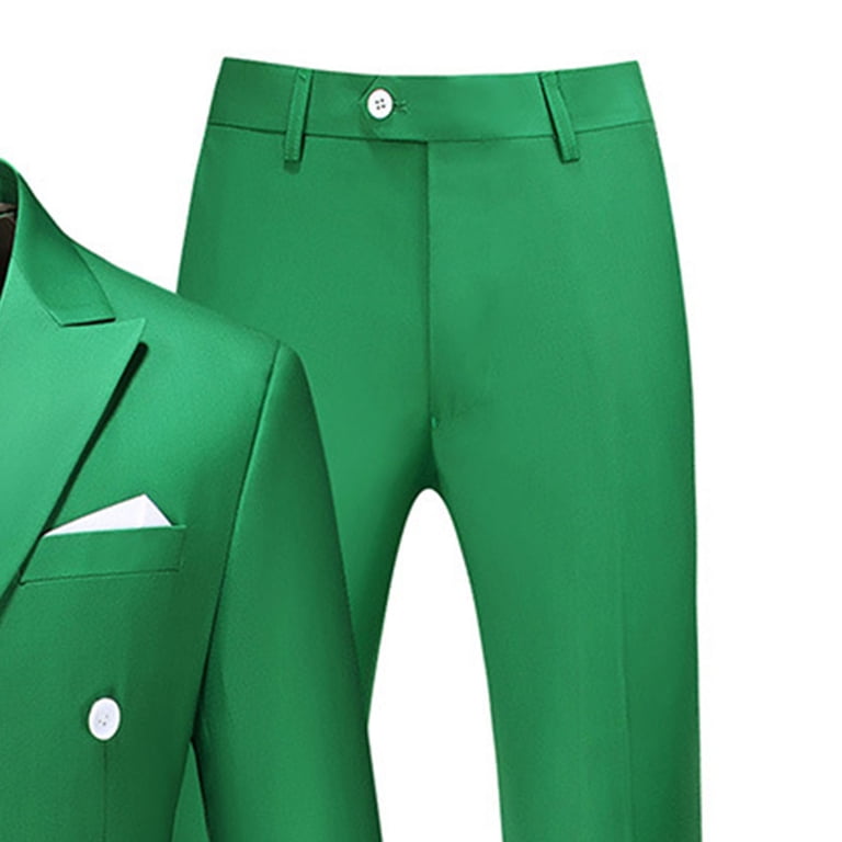 LNWUY Mens Slim Fit 2 Piece Suit Double Breasted Blazer Dress Pants Jacket Sets for Wedding Business Casual Long Sleeved Jacket Long Pants Suit Set Green XL - Walmart.com LNWUY Mens Slim Fit 2 Piece Suit Double Breasted Blazer Dress Pants Jacket Sets for Wedding Business Casual Long Sleeved Jacket Long Pants Suit Set Green XL - Walmart.com